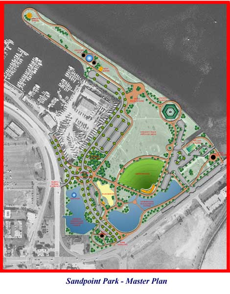 Sand Point Park Master Plan drawing